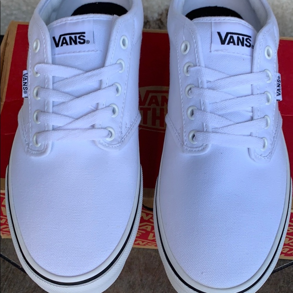 VANS ATWOOD BLACK FOXING WHITE/WHITE MEN’S - Picture 9 of 16